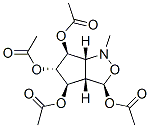 1H-Cyclopentcisoxazole-3,4,5,6-tetrol, hexahydro-1-methyl-, tetraacetate (ester), 3R-(3.alpha.,3a.alpha.,4.alpha.,5.beta.,6.alpha.,6a.alpha.)-|