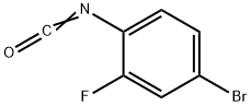 イソシアン酸4-ブロモ-2-フルオロフェニル 化学構造式