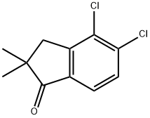 4,5-DICHLORO-2,3-DIHYDRO-2,2-DIMETHYL-1H-INDEN-1-ONE Struktur