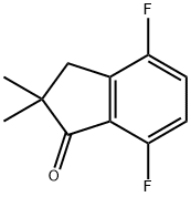 4,7-DIFLUORO-2,3-DIHYDRO-2,2-DIMETHYL-1H-INDEN-1-ONE Struktur