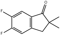 5,6-DIFLUORO-2,3-DIHYDRO-2,2-DIMETHYL-1H-INDEN-1-ONE,881189-94-2,结构式