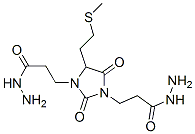 4-[2-(methylthio)ethyl]-2,5-dioxoimidazolidine-1,3-di(propionohydrazide) 结构式