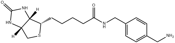 1H-Thieno[3,4-d]iMidazole-4-pentanaMide, N-[[4-(aMinoMethyl)phenyl]Methyl]hexahydro-2-oxo-, (3aS,4S,6aR)- Structure