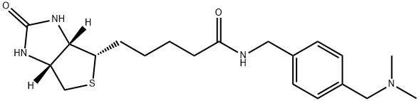 1H-Thieno[3,4-d]iMidazole-4-pentanaMide, N-[[4-[(diMethylaMino)Methyl]phenyl]Methyl]hexahydro-2-oxo-, (3aS,4S,6aR)- Structure