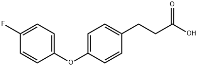 3-(4-(4-FLUOROPHENOXY)PHENYL)PROPANOIC ACID,881402-45-5,结构式