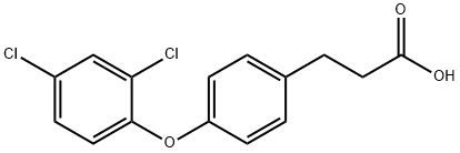 3-(4-(2,4-DICHLOROPHENOXY)PHENYL)PROPANOIC ACID 化学構造式