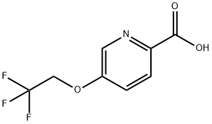 5-(2,2,2-Trifluoroethoxy)pyridine-2-carboxylic acid Struktur