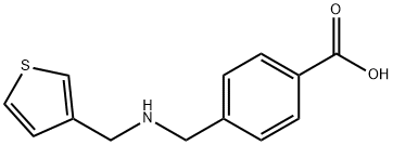 4-([(3-THIENYLMETHYL)AMINO]METHYL)BENZOIC ACID HYDROCHLORIDE 化学構造式