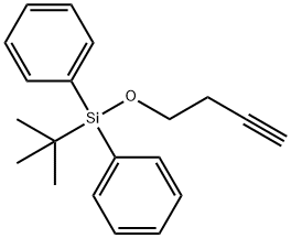 tert-Butyl(3-butynyloxy)diphenylsilane Structure