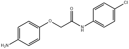 2-(4-氨基苯氧基)-N-(4-氯苯基)乙酰胺, 881607-14-3, 结构式