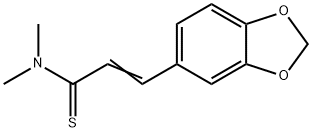 2-Propenethioamide,  3-(1,3-benzodioxol-5-yl)-N,N-dimethyl- Struktur