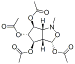 1H-Cyclopentcisoxazole-3,4,5,6-tetrol, hexahydro-1-methyl-, tetraacetate (ester), 3S-(3.alpha.,3a.beta.,4.beta.,5.alpha.,6.beta.,6a.beta.)- 结构式