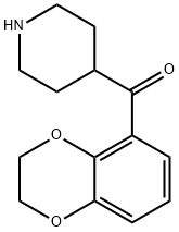 Methanone,  (2,3-dihydro-1,4-benzodioxin-5-yl)-4-piperidinyl-,882004-03-7,结构式