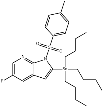 882033-58-1 1H-Pyrrolo[2,3-b]pyridine, 5-fluoro-1-[(4-Methylphenyl)sulfonyl]-2-(tributylstannyl)-