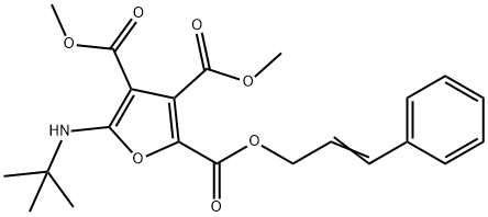 882040-50-8 2,3,4-Furantricarboxylic  acid,  5-[(1,1-dimethylethyl)amino]-,  3,4-dimethyl  2-(3-phenyl-2-propenyl)  ester  (9CI)