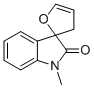 1'-METHYL-SPIRO[FURAN-2(3H),3'-[3H]INDOL]-2'(1'H)-ONE Struktur