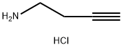 3-ブチン-1-アミン塩酸塩 化学構造式