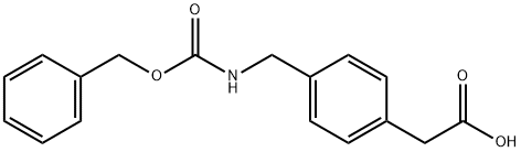 Benzeneacetic acid, 4-[[[(phenylMethoxy)carbonyl]aMino]Methyl]-,882173-14-0,结构式