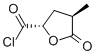 2-Furancarbonyl chloride, tetrahydro-4-methyl-5-oxo-, (2S-trans)- (9CI) 结构式