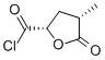 2-Furancarbonyl chloride, tetrahydro-4-methyl-5-oxo-, (2S-cis)- (9CI) Structure