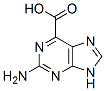 9H-Purine-6-carboxylic  acid,  2-amino- Structure