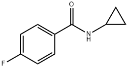 N-CYCLOPROPYL 4-FLUOROBENZAMIDE, 88229-16-7, 结构式