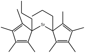 Bis(tetraMethyl-n-propylcyclopentadienyl)strontiuM|二(2,3,4,5-四甲基-1-丙基-2,4-环戊二烯-1-基)锶