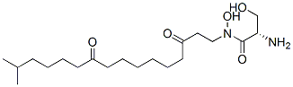 (2S)-2-Amino-N,3-dihydroxy-N-(15-methyl-3,10-dioxohexadecyl)propanamide,88231-87-2,结构式