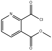 3-Pyridinecarboxylic acid, 2-(chlorocarbonyl)-, methyl ester (9CI) 结构式