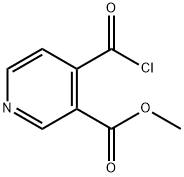 3-Pyridinecarboxylic acid, 4-(chlorocarbonyl)-, methyl ester (9CI) Structure