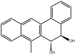 (5R,6R)-5,6-Dihydro-7-methylbenz[a]anthracene-5,6-diol 结构式