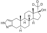 STANOZOLOL-D3 化学構造式