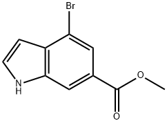 4-溴吲哚-6-甲酸甲酯, 882679-96-1, 结构式