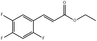 (E)-ethyl 3-(2,4,5-trifluorophenyl) acrylate Structure