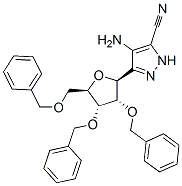 4-Amino-3-(2,3,5-tri-O-benzyl-beta-ribofuranosyl)-5-pyrazole carbonitr ile|