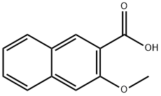3-メトキシ-2-ナフトエ酸 化学構造式
