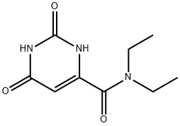 4-PyriMidinecarboxaMide, N,N-diethyl-1,2,3,6-tetrahydro-2,6-dioxo-,883-81-8,结构式