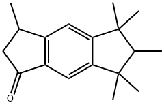 3,5,6,7-tetrahydro-3,5,5,6,7,7-hexamethyl-s-indacen-1(2H)-one Struktur