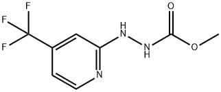HYDRAZINECARBOXYLIC ACID, 2-[4-(TRIFLUOROMETHYL)-2-PYRIDINYL]-, METHYL ESTER Struktur