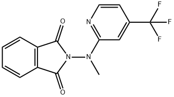1H-ISOINDOLE-1,3(2H)-DIONE, 2-[METHYL[4-(TRIFLUOROMETHYL)-2-PYRIDINYL]AMINO]- Struktur