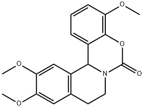 6H,8H-Isoquino[2,1-c][1,3]benzoxazin-6-one,  9,13b-dihydro-4,11,12-trimethoxy- 结构式