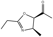 Ethanone, 1-(2-ethyl-4,5-dihydro-4-methyl-5-oxazolyl)-, cis- (9CI) 化学構造式