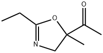 Ethanone, 1-(2-ethyl-4,5-dihydro-5-methyl-5-oxazolyl)- (9CI) Structure