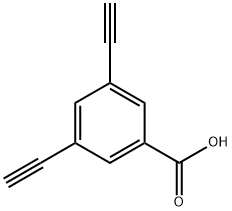 3,5-ジエチニル安息香酸 化学構造式