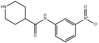 PIPERIDINE-4-CARBOXYLIC ACID (3-NITRO-PHENYL)-AMIDE 化学構造式