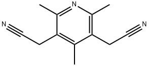 2,4,6-Trimethypyridine-3,5-diacetonitrile Struktur
