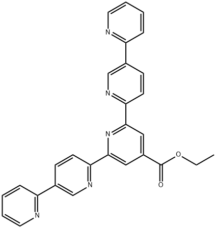 2,2':6',2'':6'',2''':6''',2''''-Quinquepyridine-4''-carboxylic acid ethyl ester 结构式