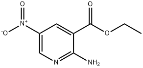 2-Amino-5-nitronicotinic  acid  ethyl  ester Structure