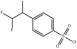 4-(1,1-difluoropropan-2-yl)benzene-1-sulfonyl chloride Struktur