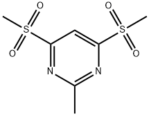 2-methyl-4,6-bismethylsulfonylpyrimidine 化学構造式